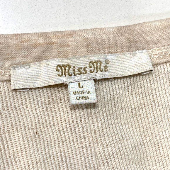 Miss Me Embroidered and Beaded Scoop Neck T-Shirt - Picture 7 of 11